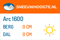 Sneeuwhoogte Arc 1600